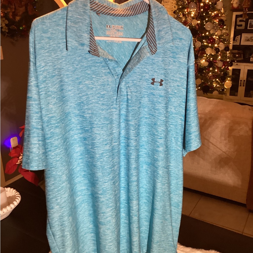 Under Armour Men's Light Blue Polo Shirt